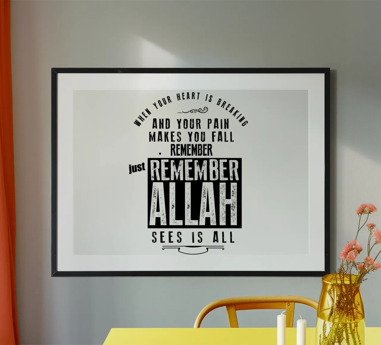 vergeet Allah niet poster van Albert S Jacob