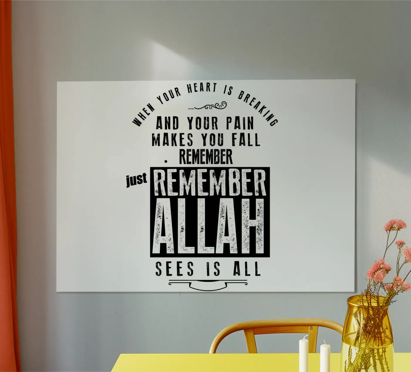 just remember Allah poster da Albert S Jacob