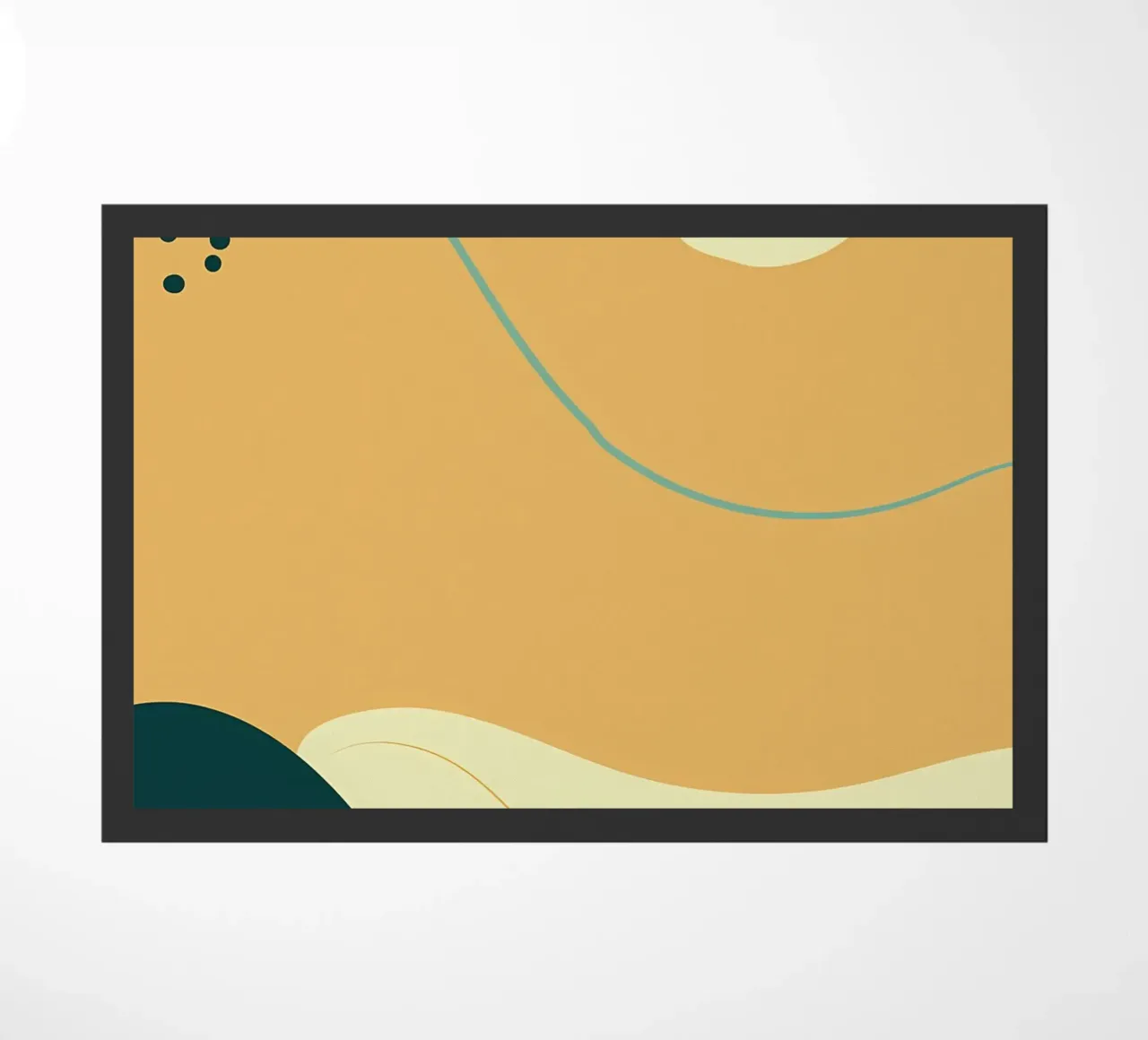 Paesaggio astratto minimale zerbino da Rebecca Clark Wyrick