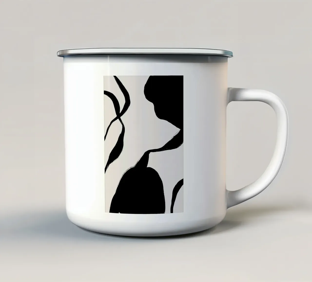 Astratto Sofisticato tazza in smalto da Rebecca Clark Wyrick