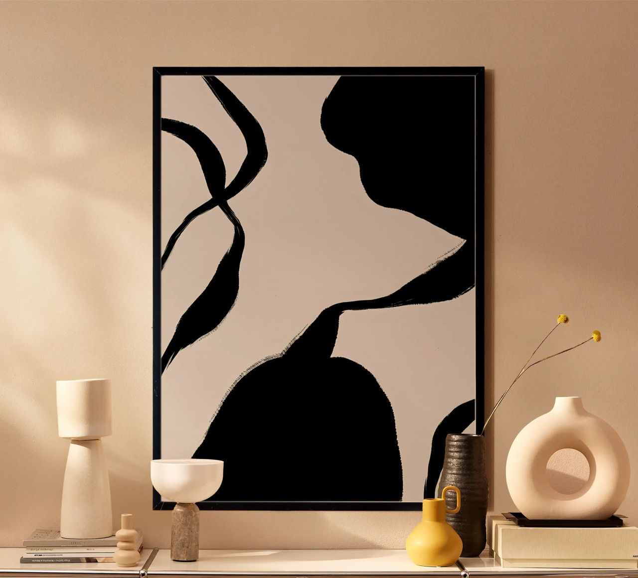 Abstrait sophistiqué poster de Rebecca Clark Wyrick