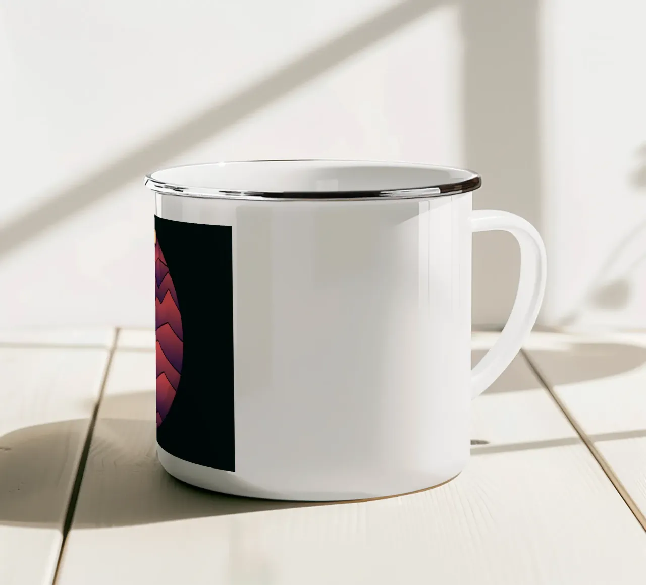 Montagne tazza in smalto da James M Coyle
