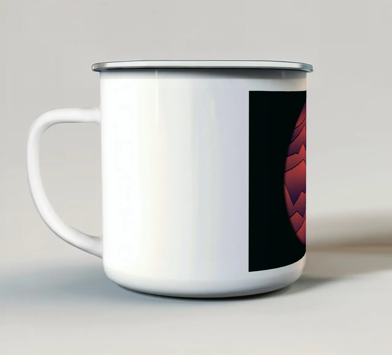 Montagne tazza in smalto da James M Coyle
