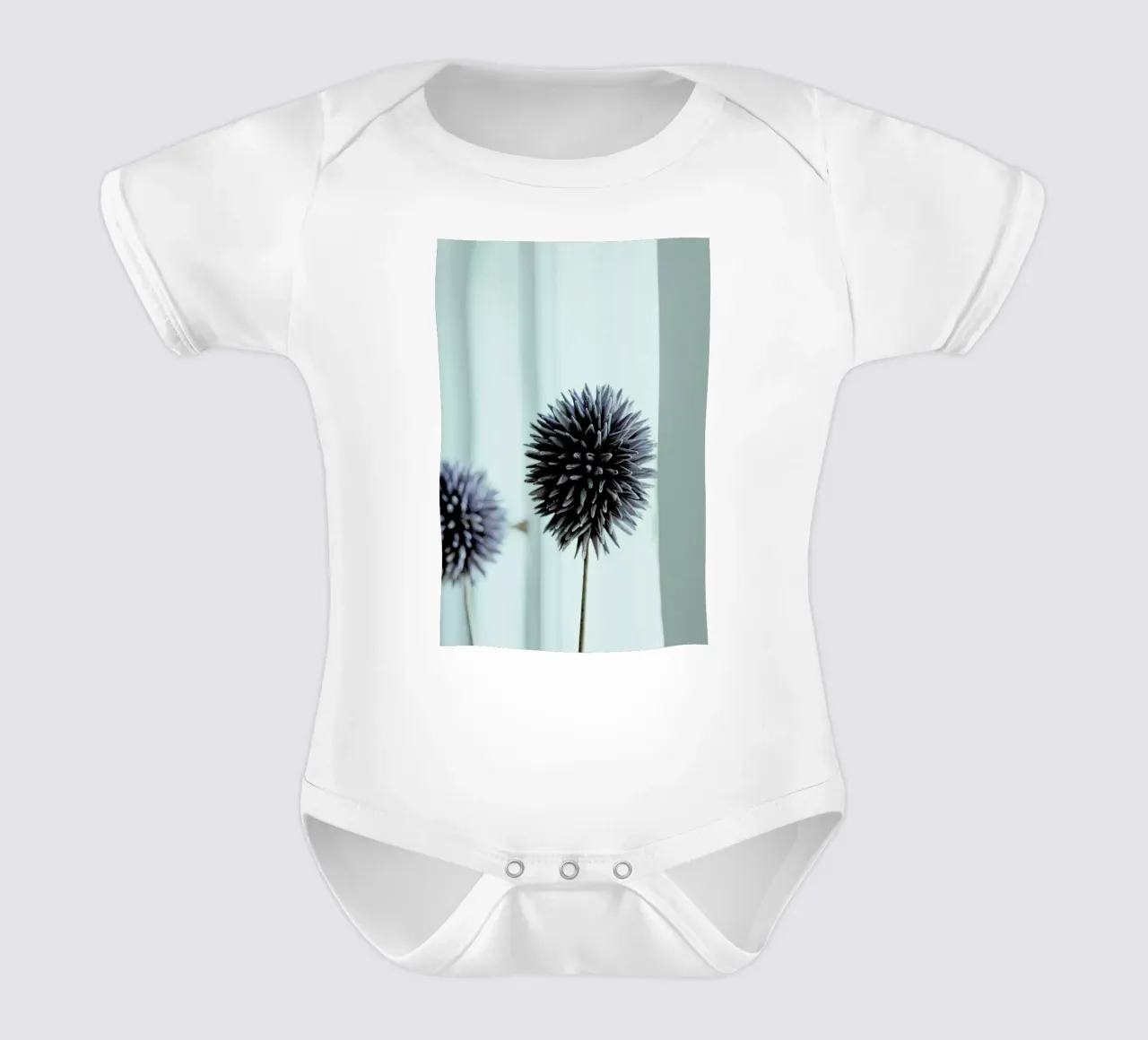Abstract Flower Shape body neonato maniche corte da Sebastian Hilgetag