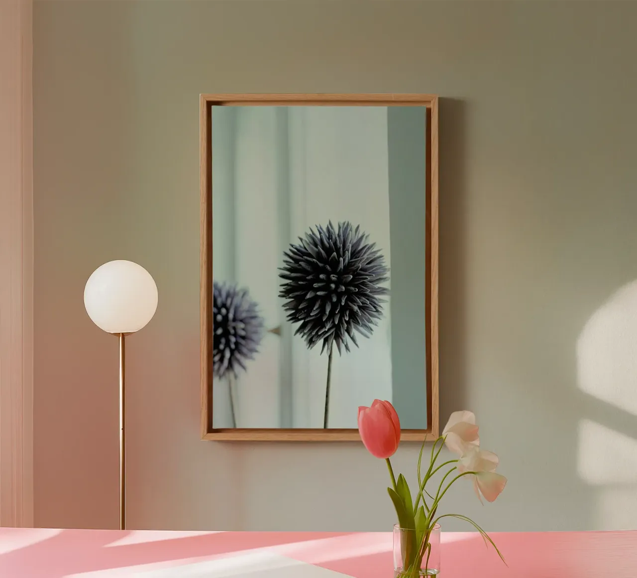 Abstract Flower Shape tela con Cornice a cassetta da Sebastian Hilgetag