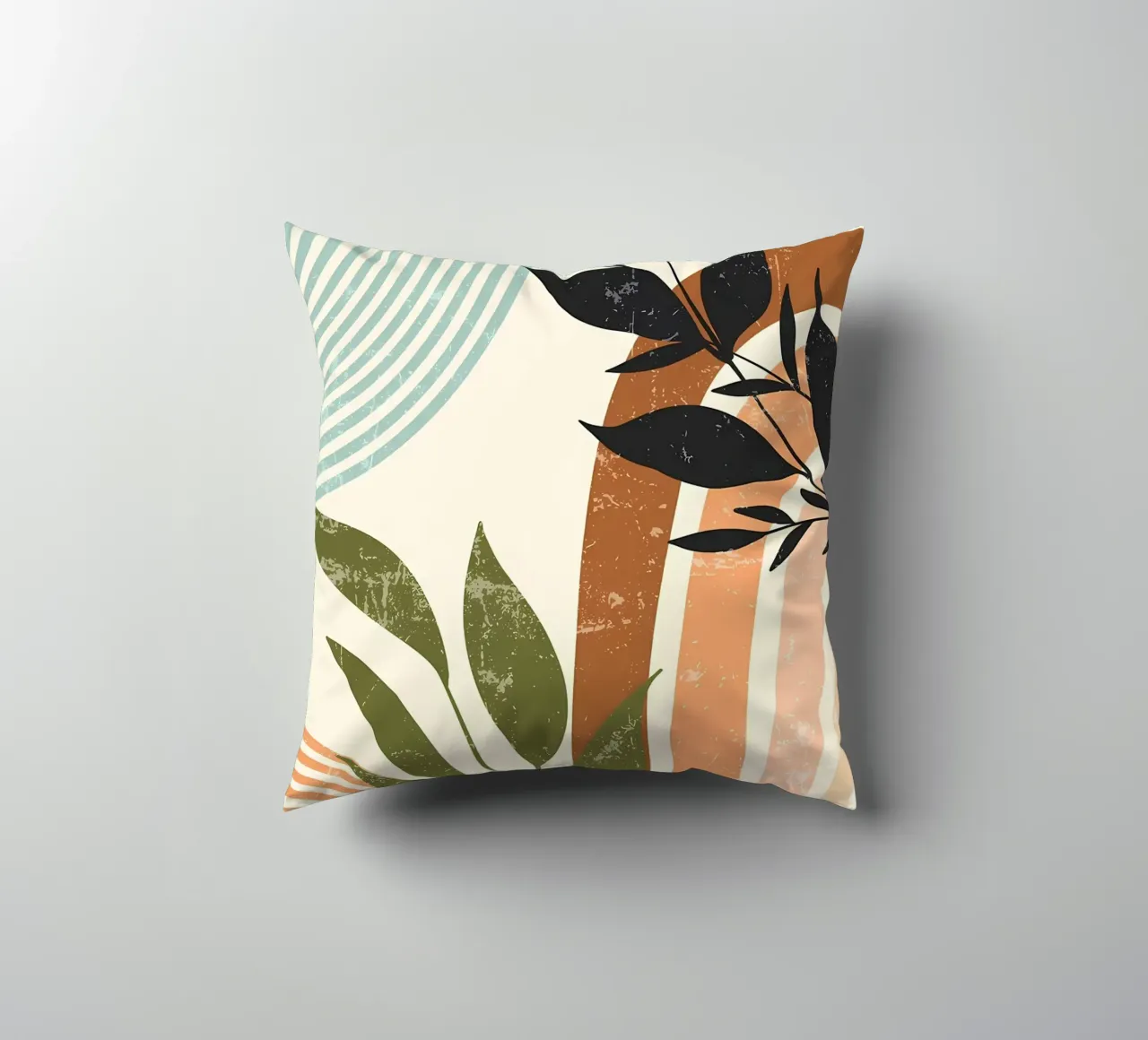 Abstract Floral Art Print decorative cushion by Rebecca Clark Wyrick