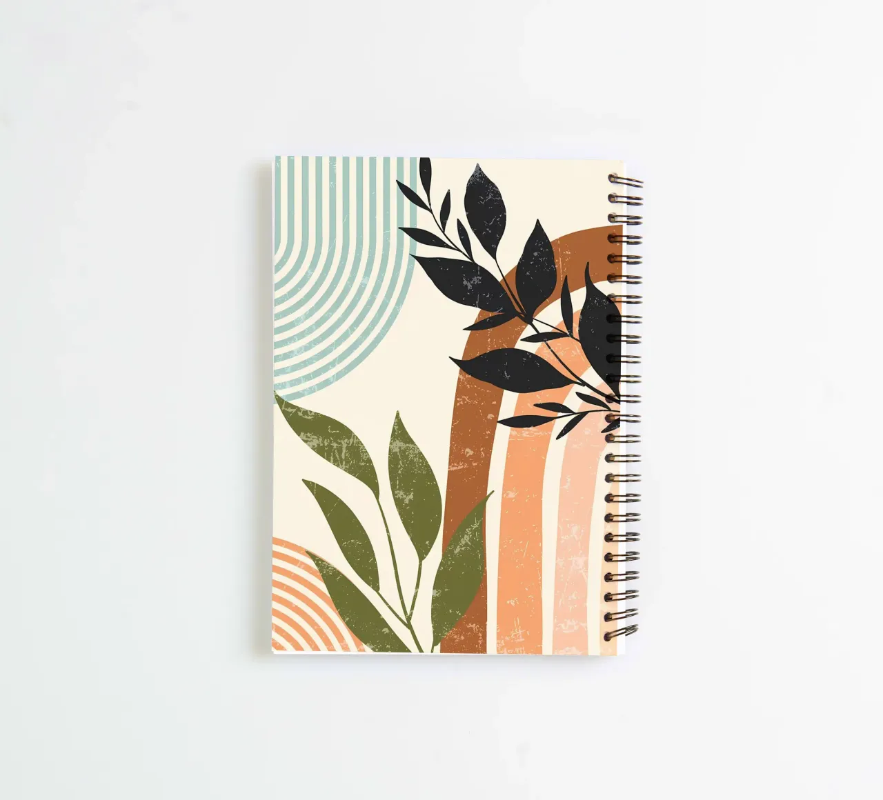 Abstract Floral Art Print spiral notebook by Rebecca Clark Wyrick