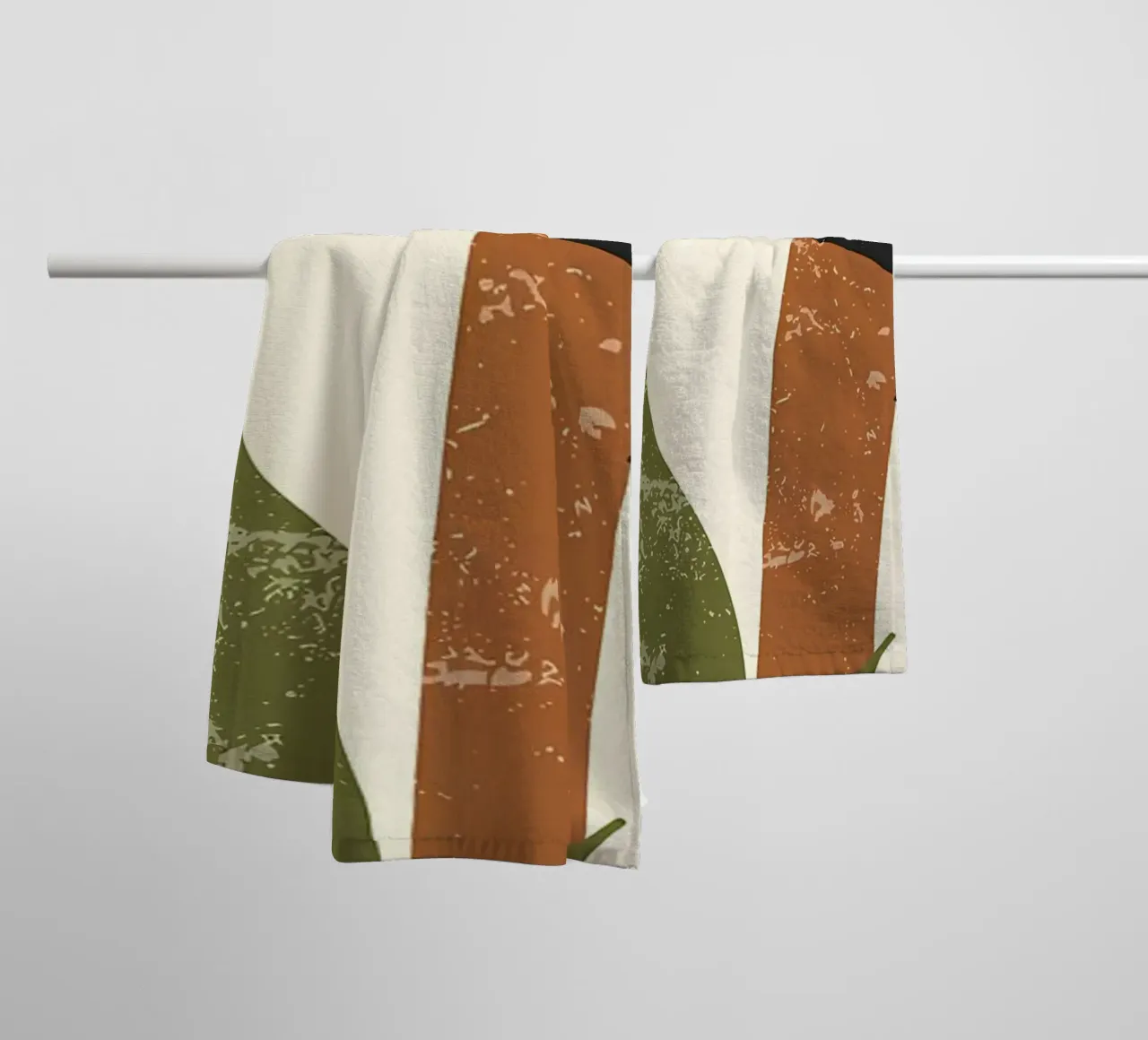 Abstrakter Blumen-Kunstdruck Handtuch von Rebecca Clark Wyrick