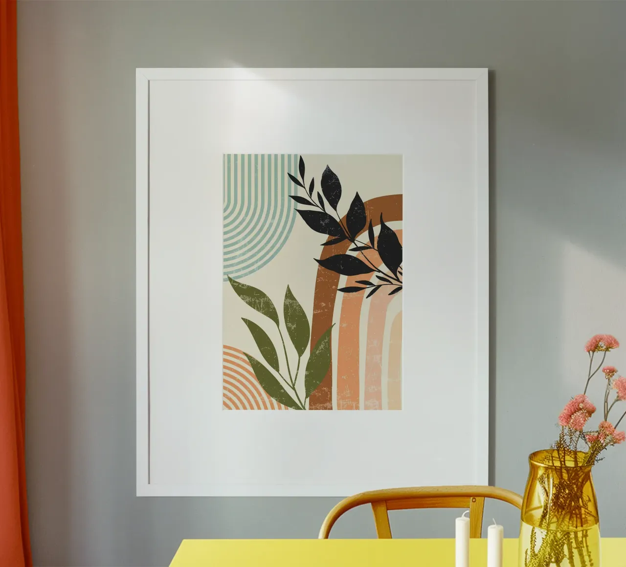 Impression d'art floral abstrait hahnemühle de Rebecca Clark Wyrick