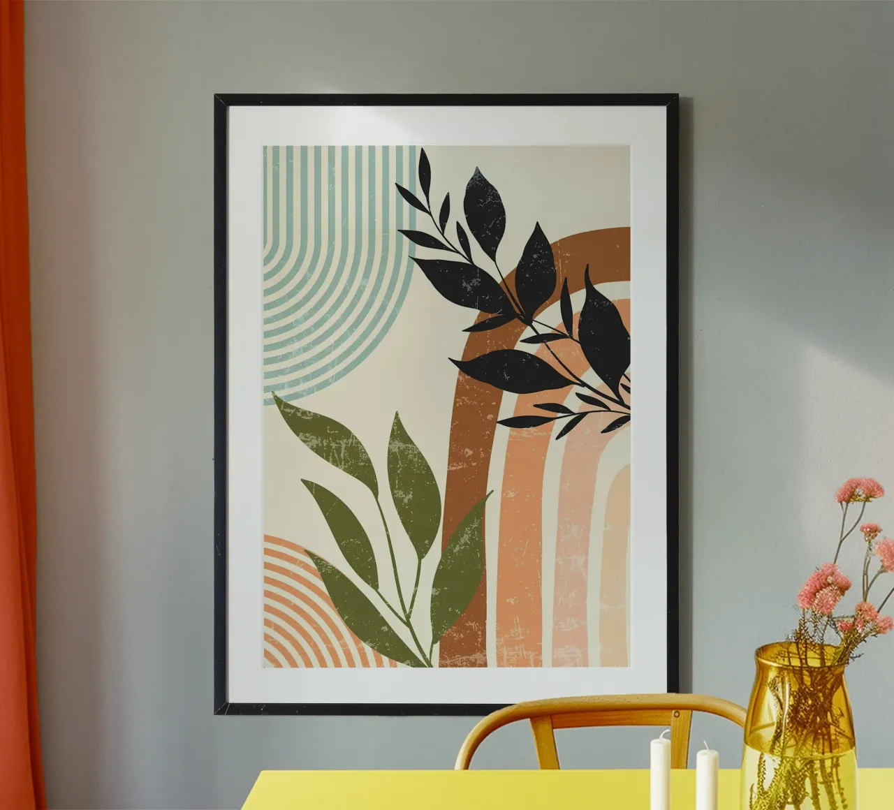 Impression d'art floral abstrait hahnemühle de Rebecca Clark Wyrick