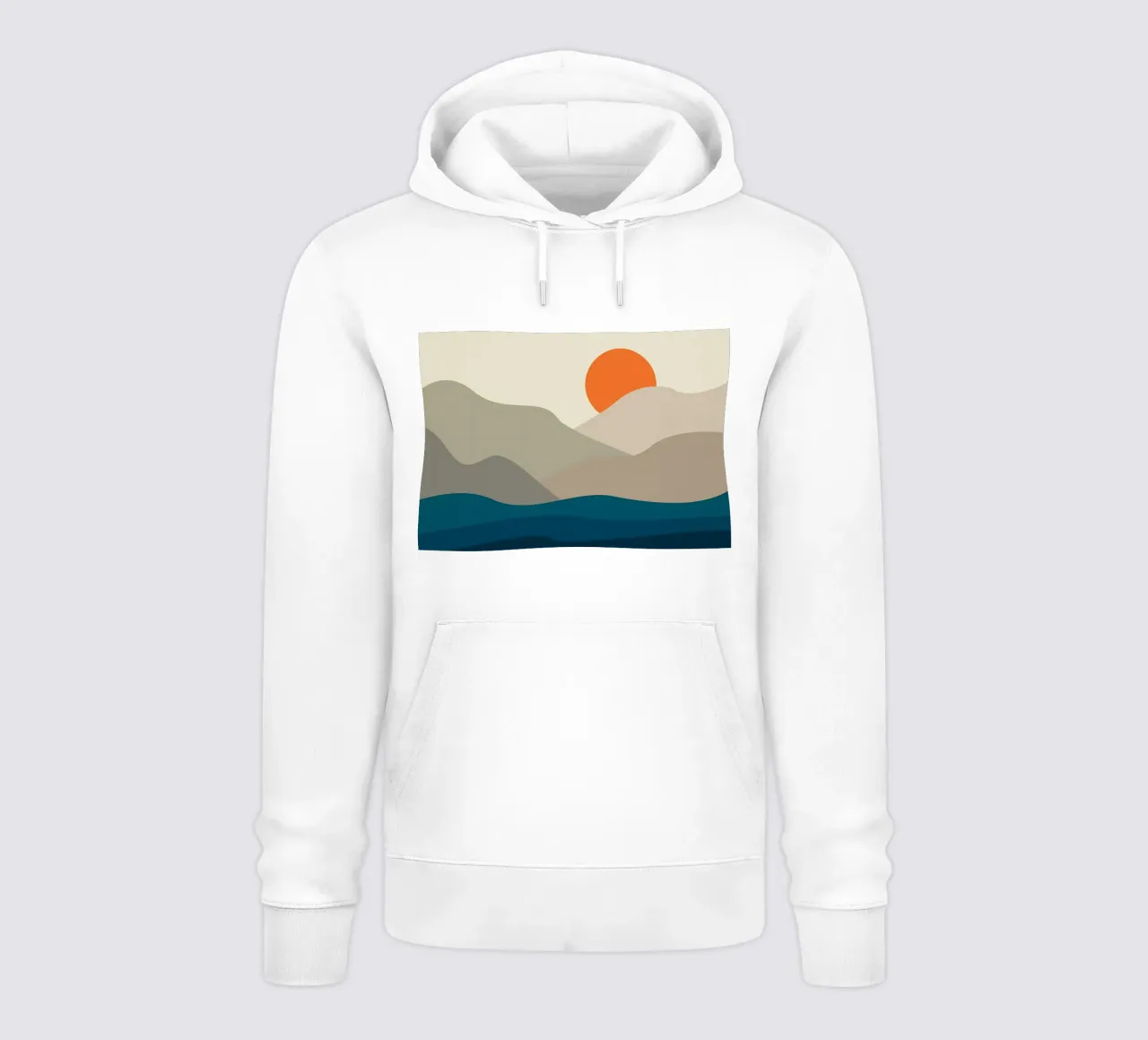 Montagne e oceani felpa con cappuccio da James M Coyle
