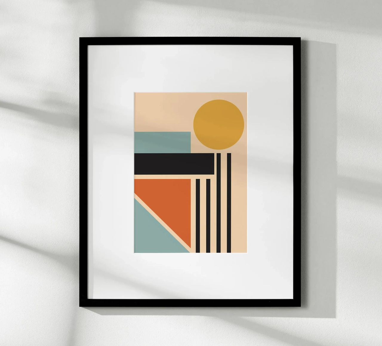 Bauhaus Sunset Retro poster de James M Coyle