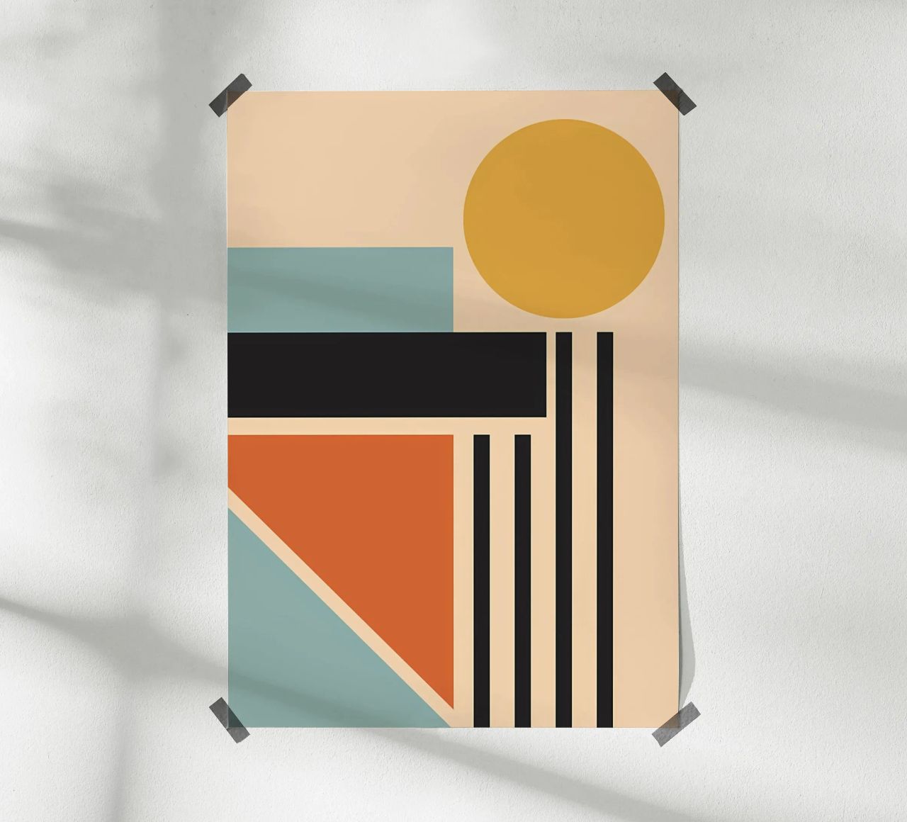 Bauhaus Sunset Retro poster de James M Coyle