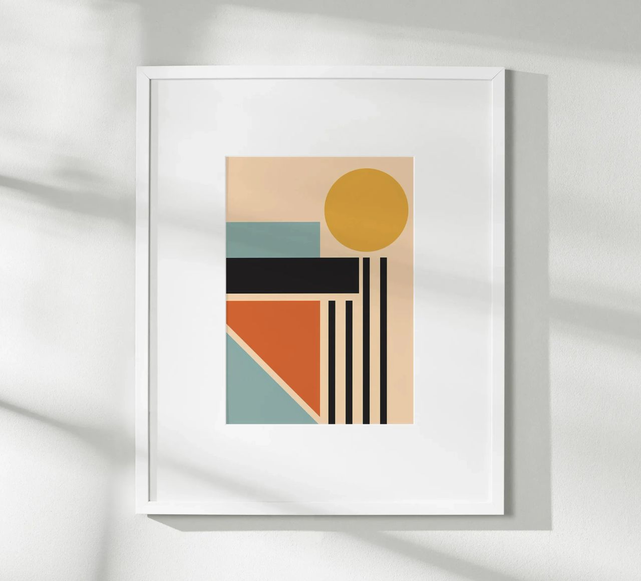Bauhaus Sunset Retro poster de James M Coyle