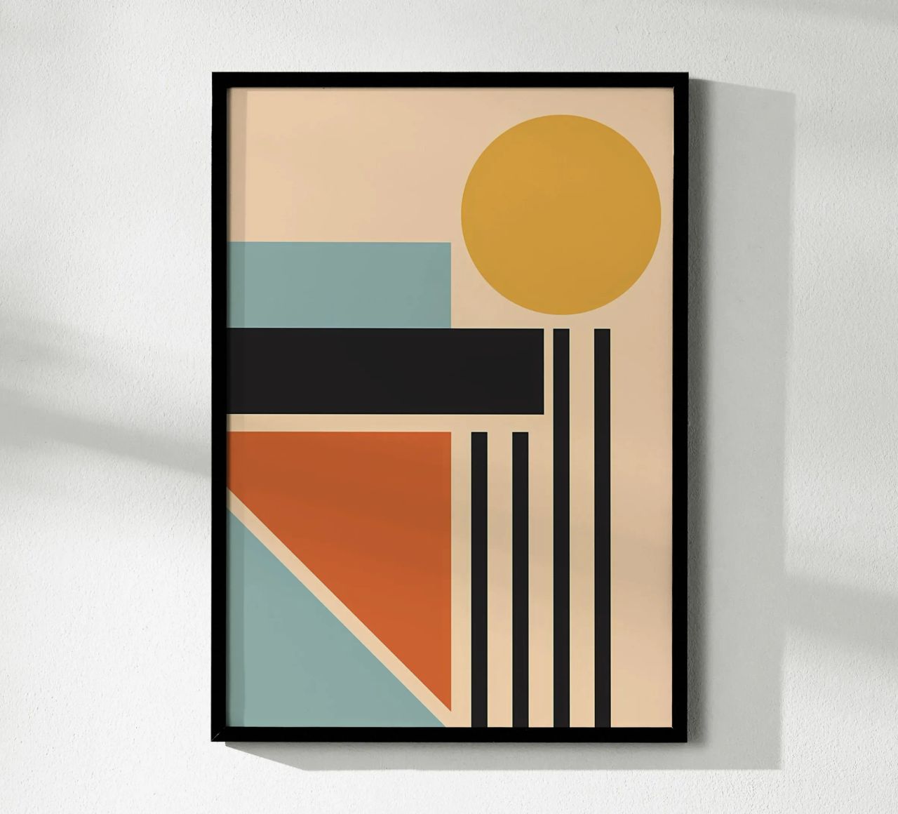 Bauhaus Sunset Retro poster de James M Coyle