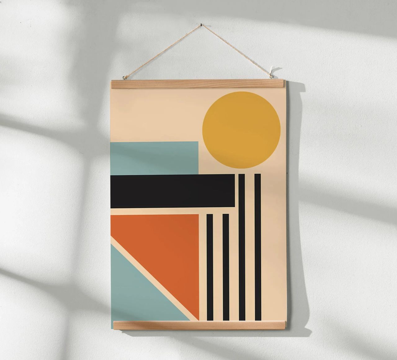 Bauhaus Sunset Retro poster de James M Coyle