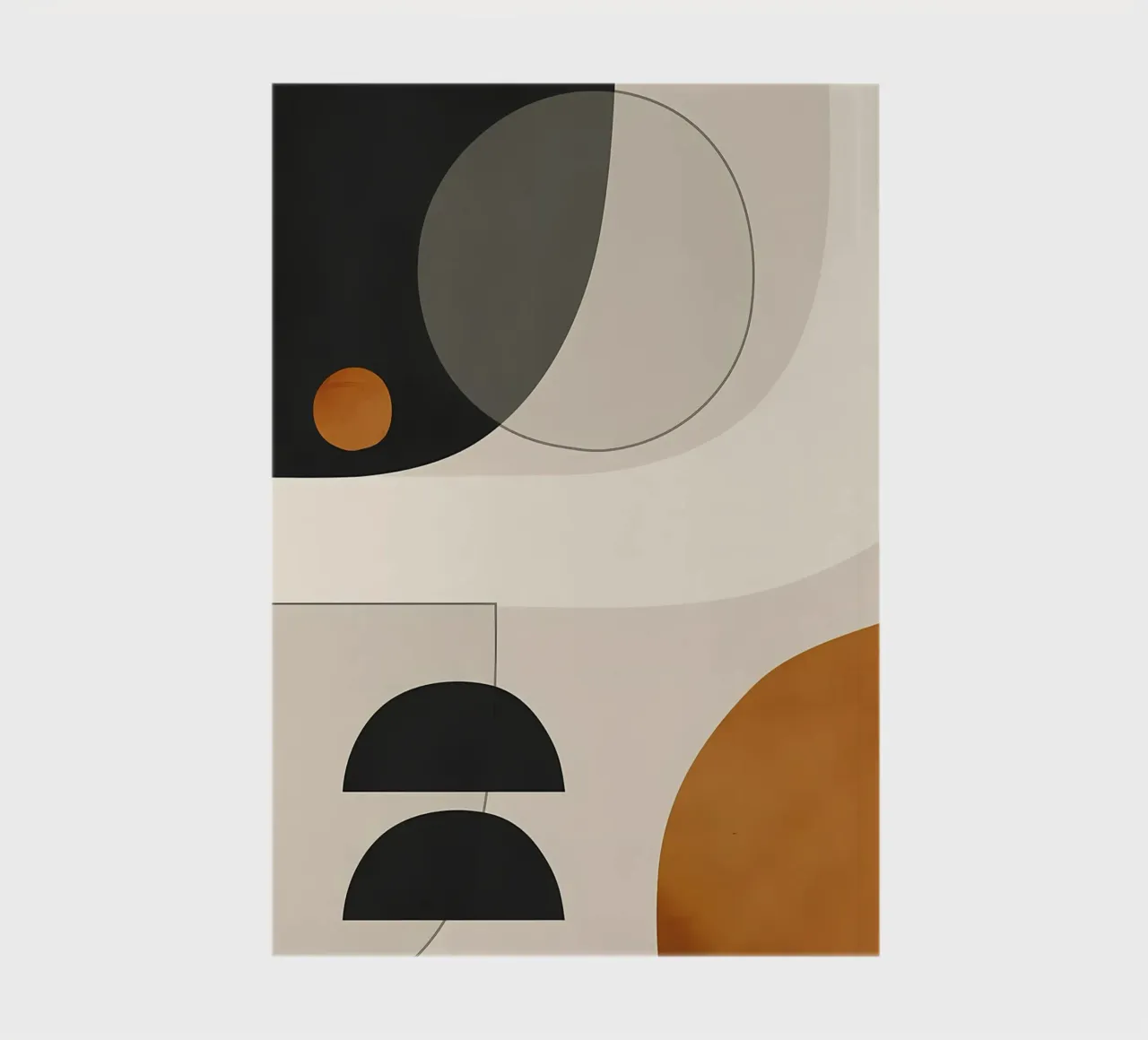 Abstrakte Minimalformen 133 Notizbuch von Rebecca Clark Wyrick