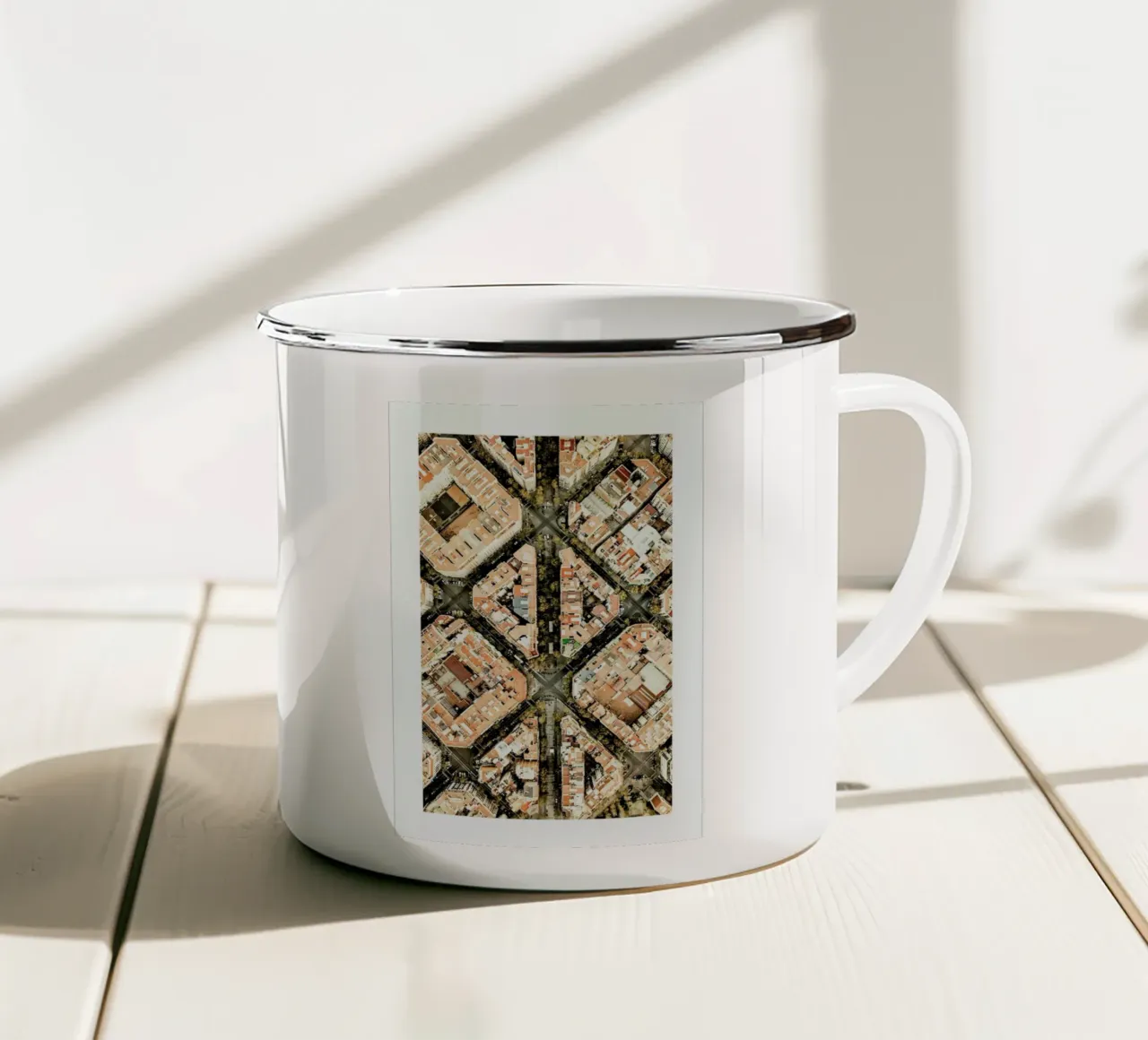 Barcelona tazza in smalto da METROPOLIS