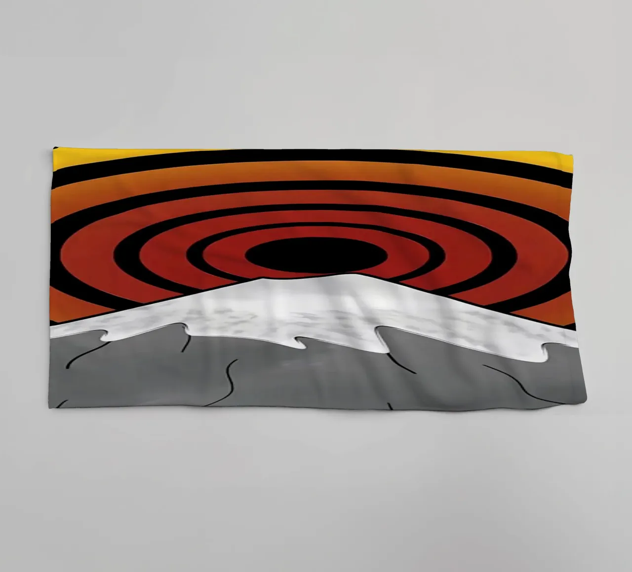 Fuji Rising towel by James M Coyle