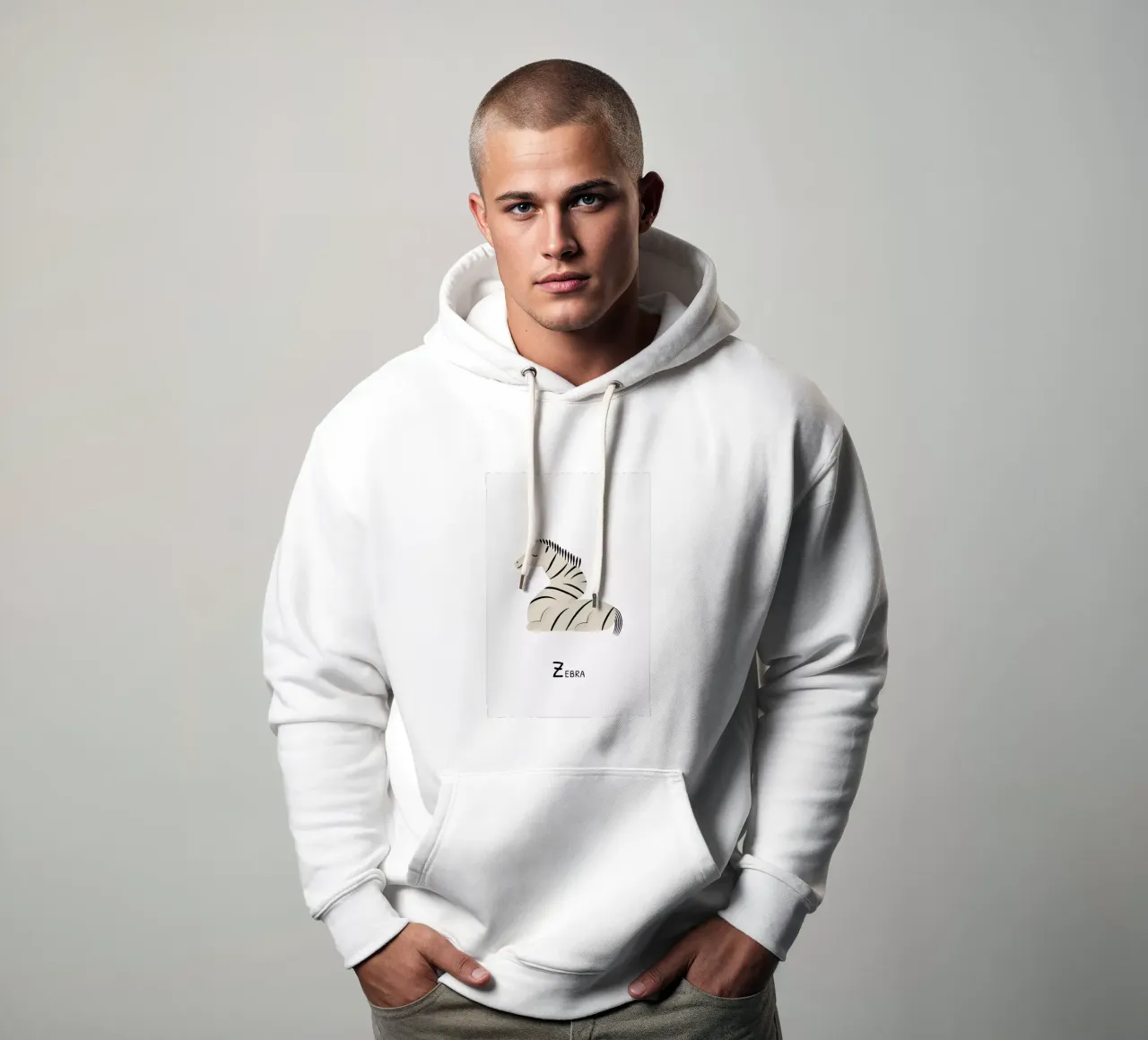 Z for Zebra Hoodie von Little Flourishes