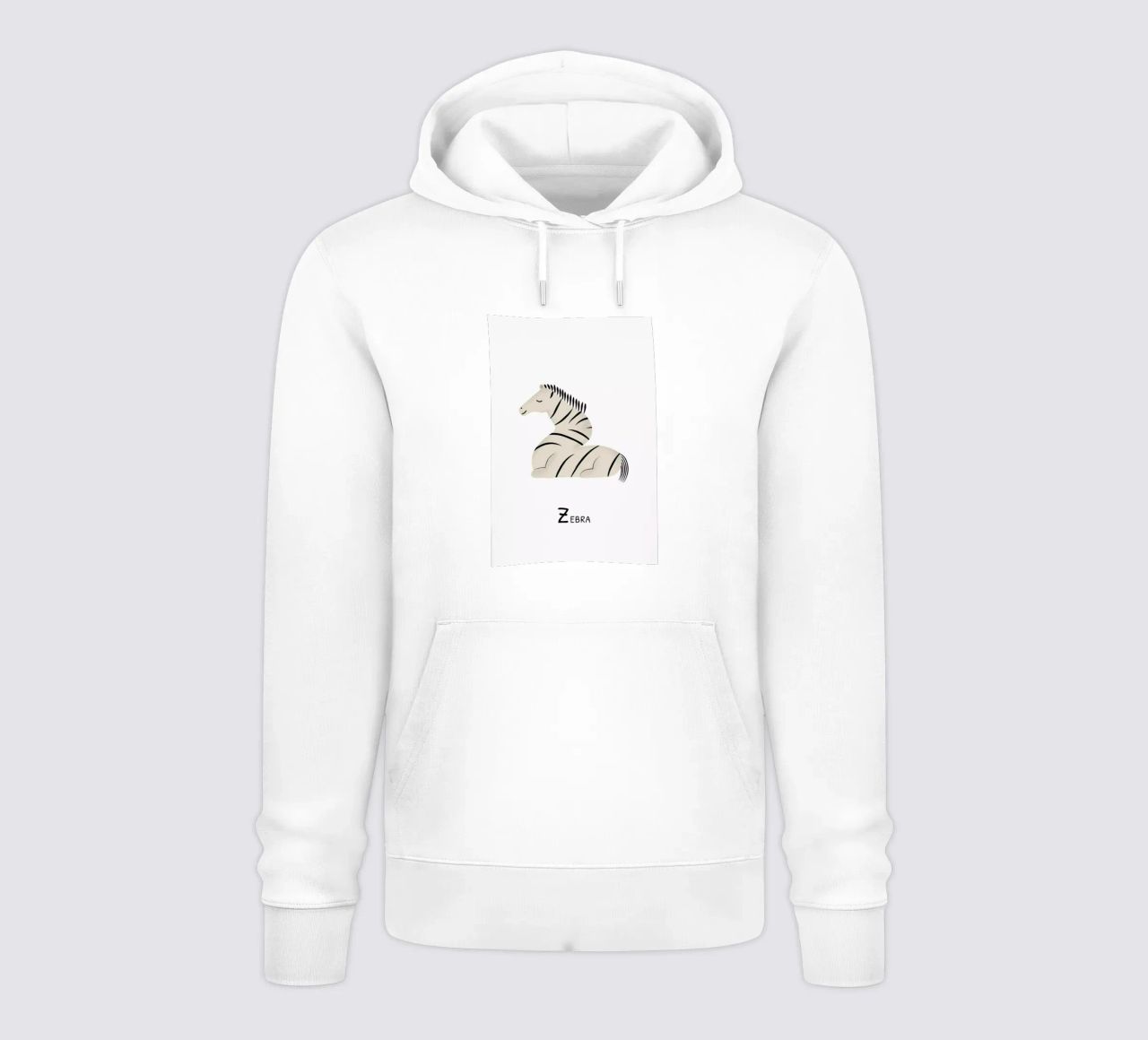 Z for Zebra felpa con cappuccio da Little Flourishes