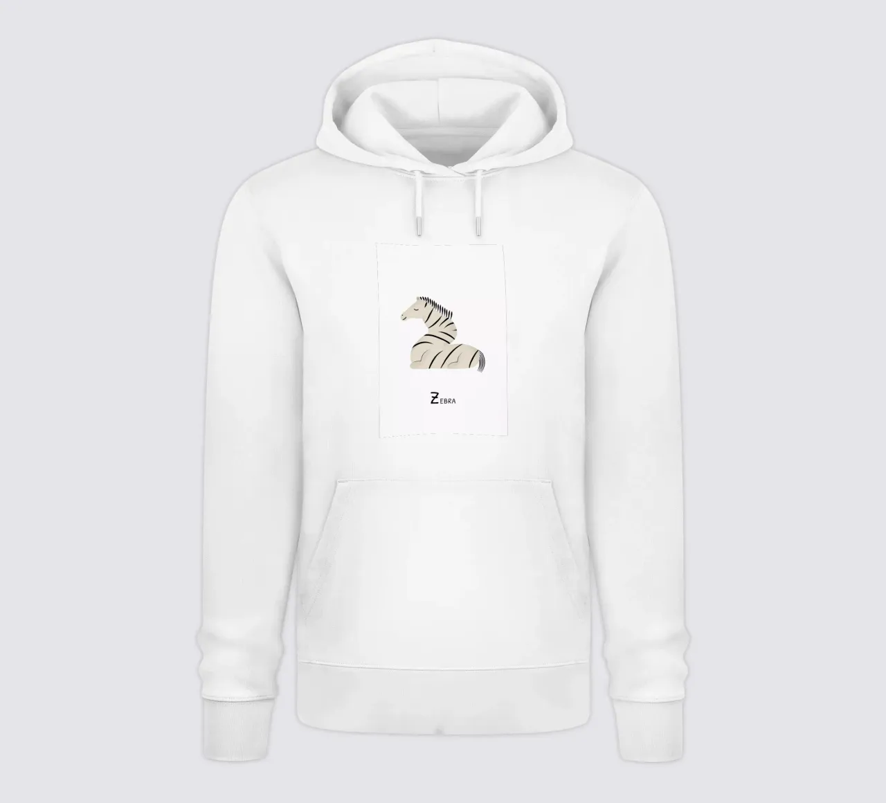 Z for Zebra felpa con cappuccio da Little Flourishes