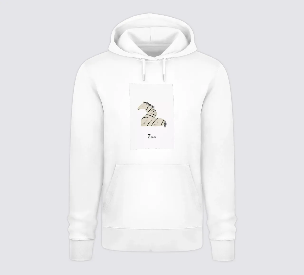Z for Zebra Hoodie von Little Flourishes
