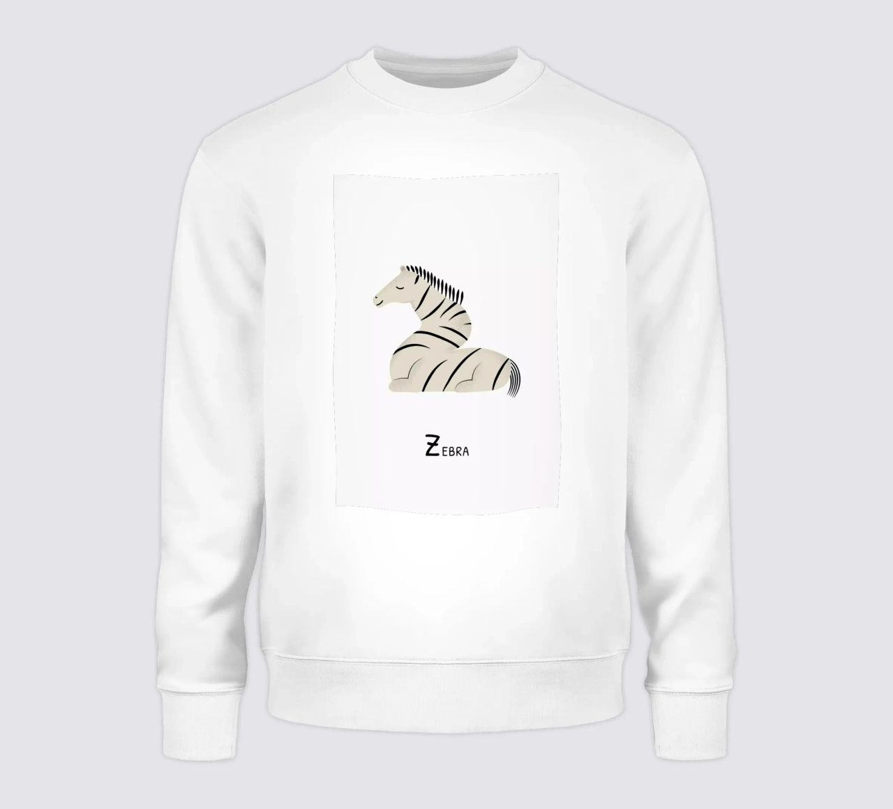 Z for Zebra sudadera de Little Flourishes