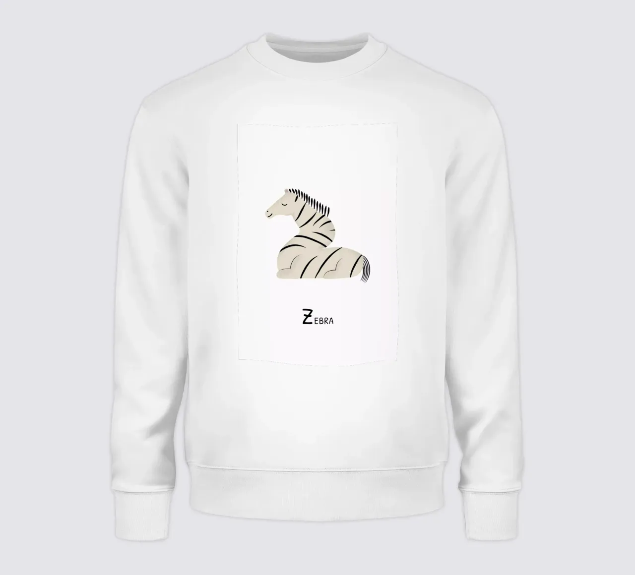 Z for Zebra sweatshirt by Little Flourishes