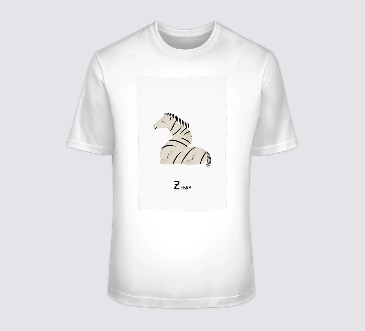 Z for Zebra t-shirt da Little Flourishes