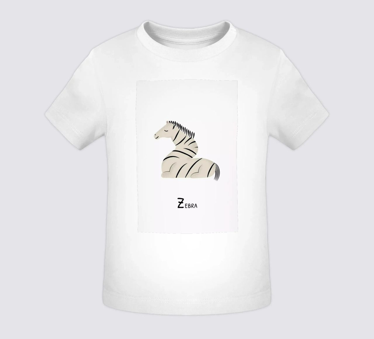 Z for Zebra maglietta neonato da Little Flourishes