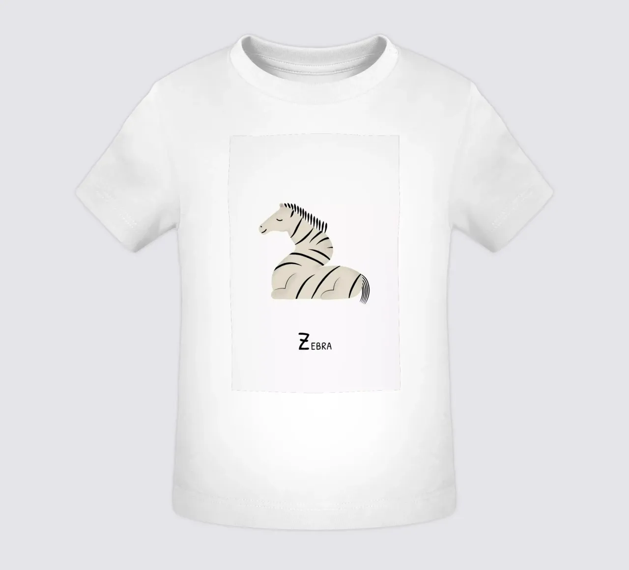 Z for Zebra maglietta neonato da Little Flourishes