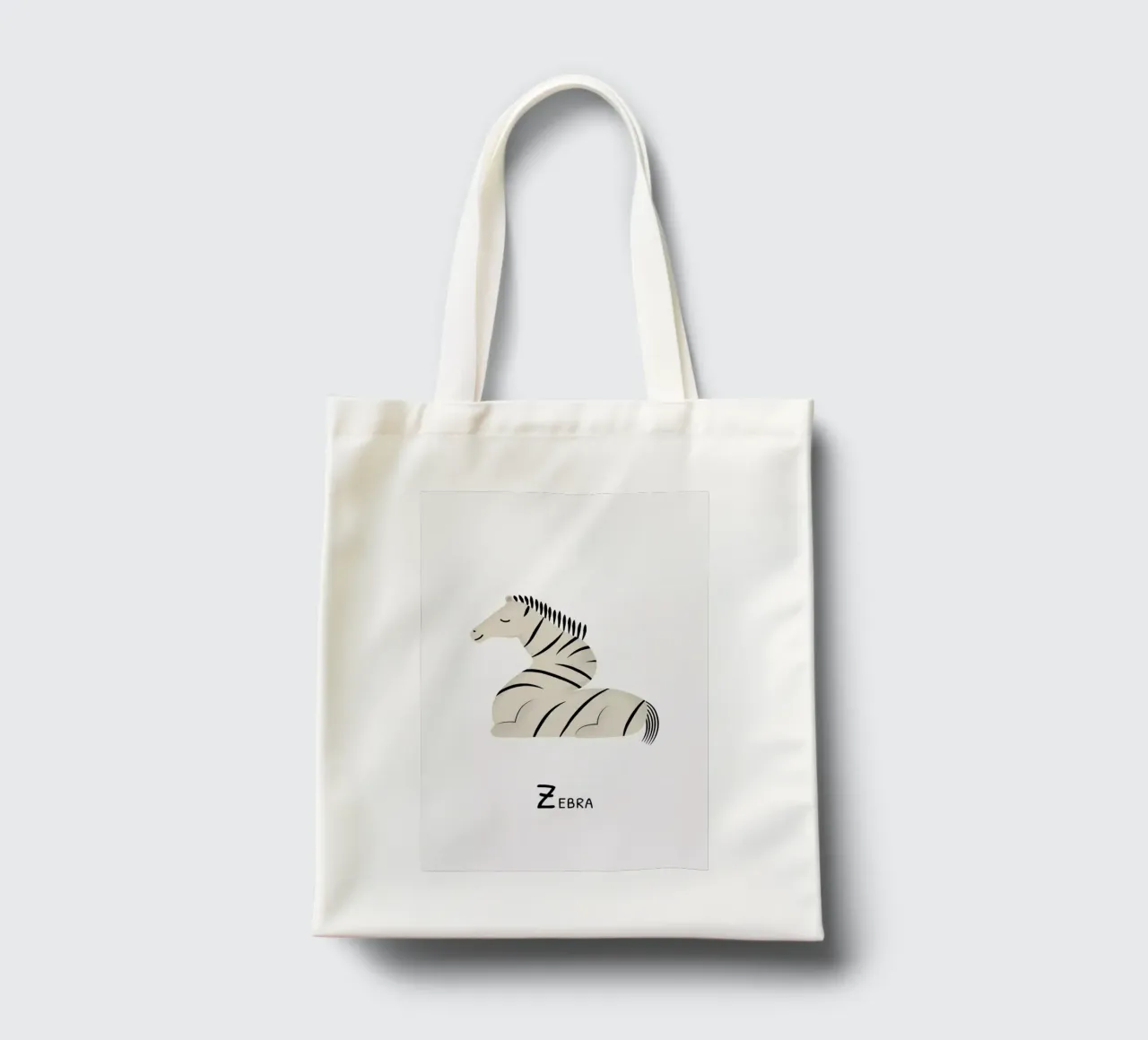 Z for Zebra borsa in juta da Little Flourishes