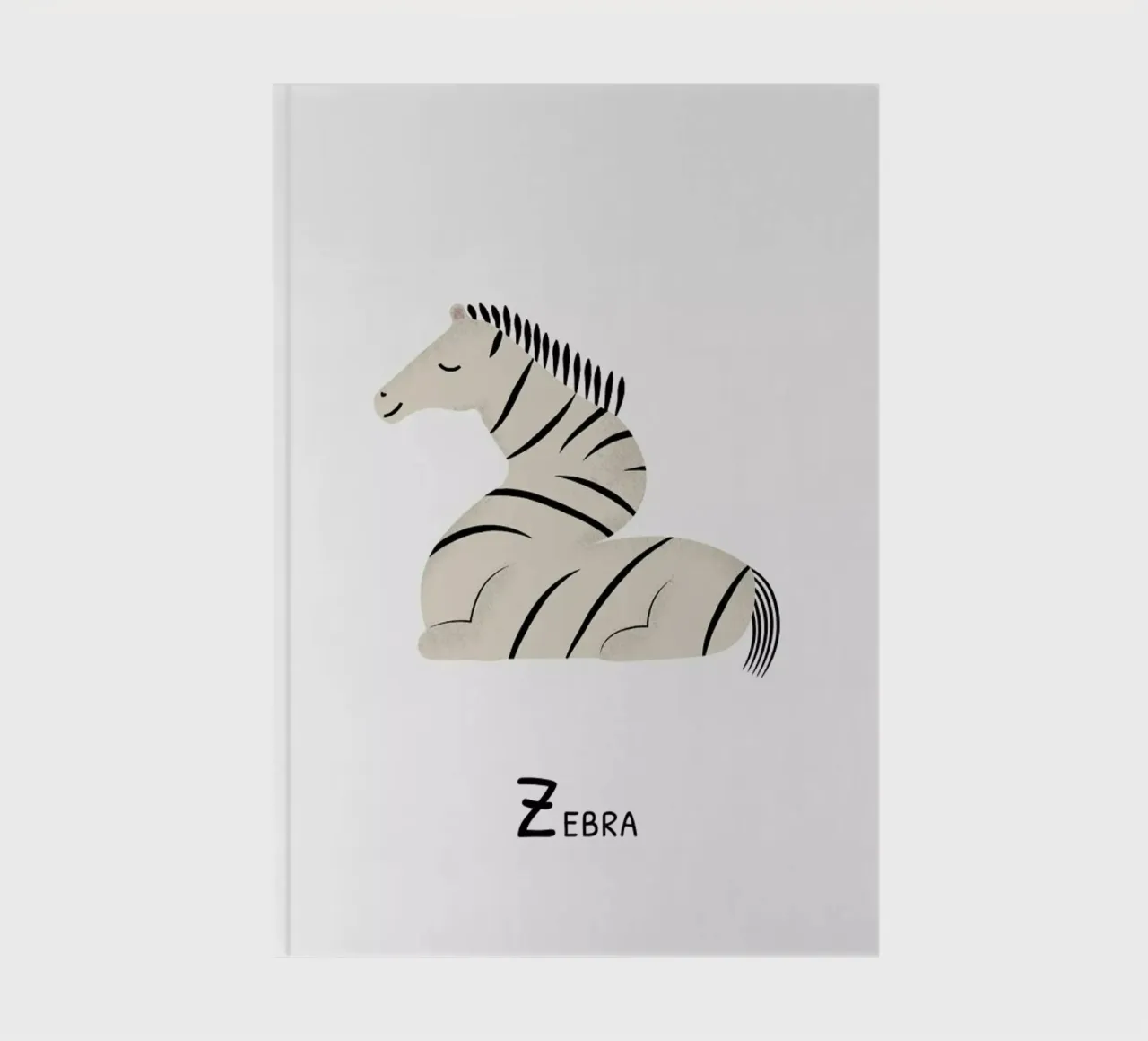 Z for Zebra notitieboek van Little Flourishes