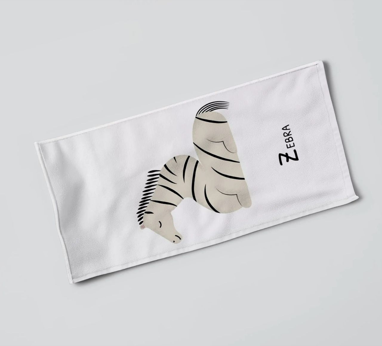 Z for Zebra serviette de bain de Little Flourishes