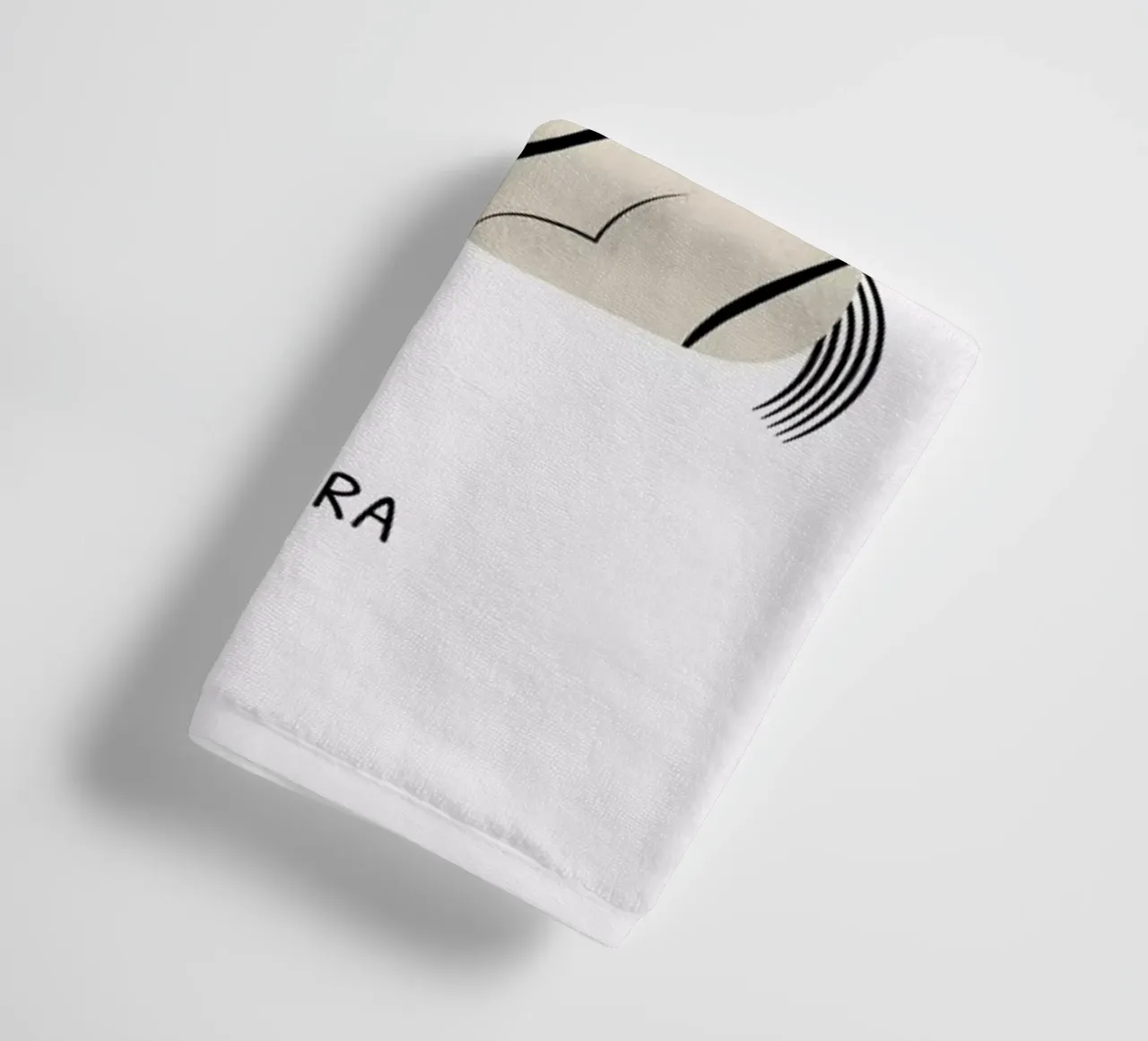 Z for Zebra towel by Little Flourishes