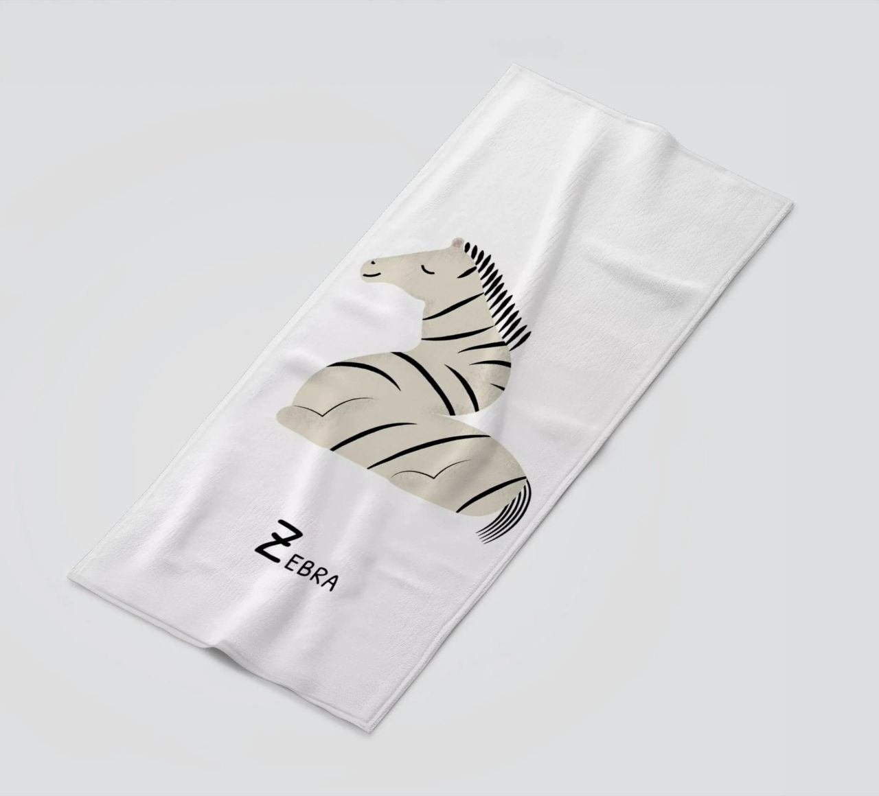 Z for Zebra telo mare da Little Flourishes