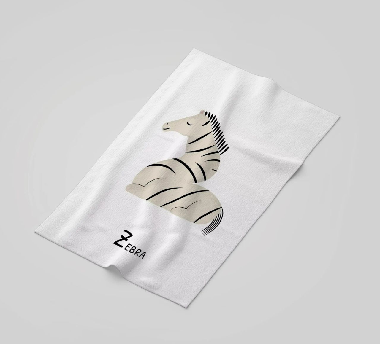 Z for Zebra telo mare da Little Flourishes