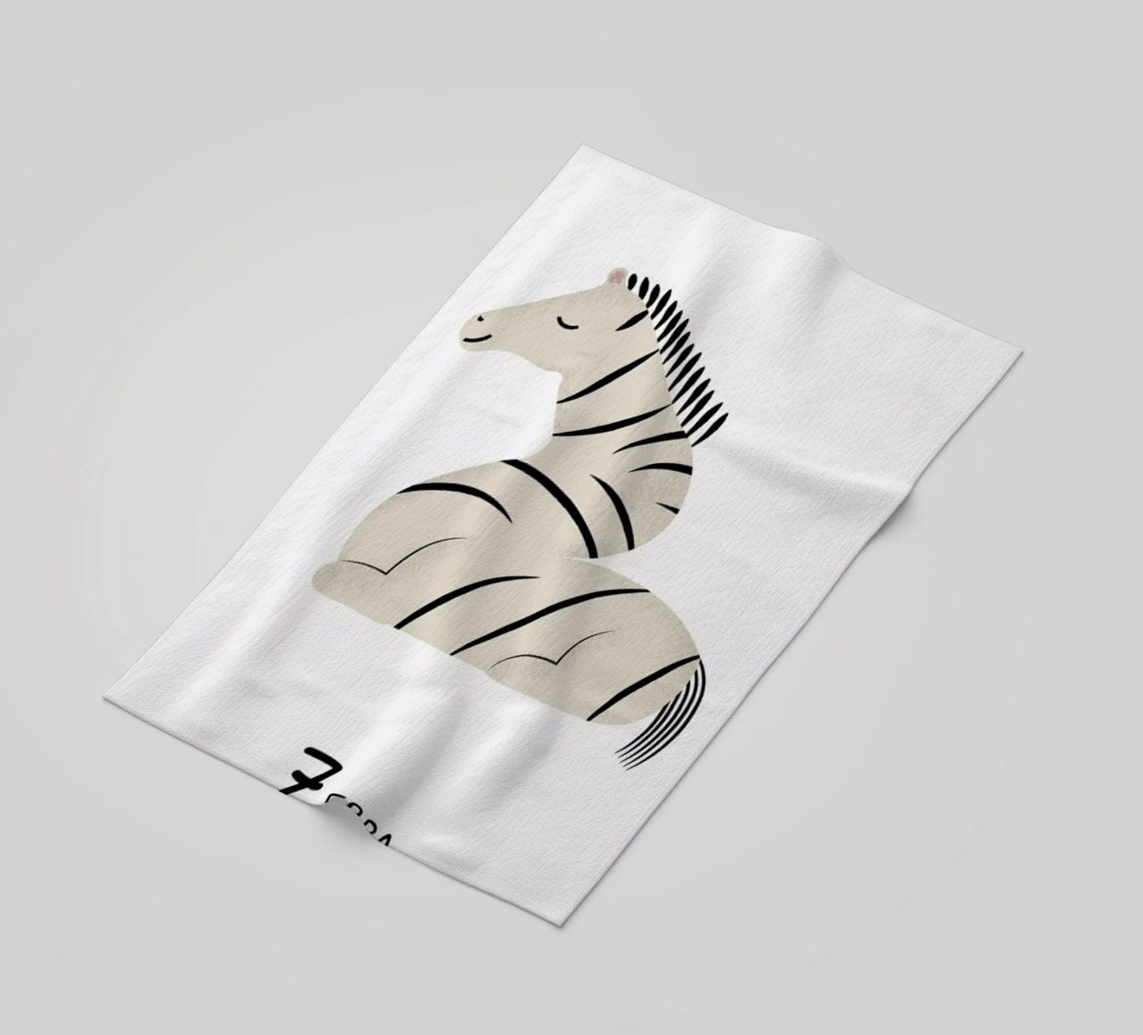 Z for Zebra telo mare da Little Flourishes