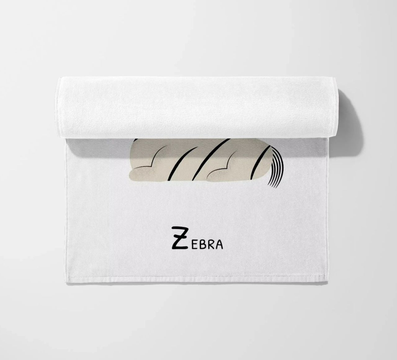 Z for Zebra telo mare da Little Flourishes