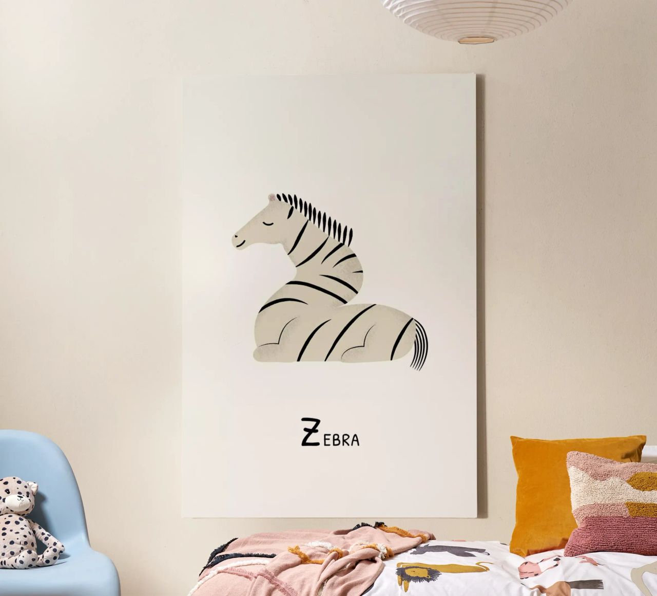 Z for Zebra tela da Little Flourishes