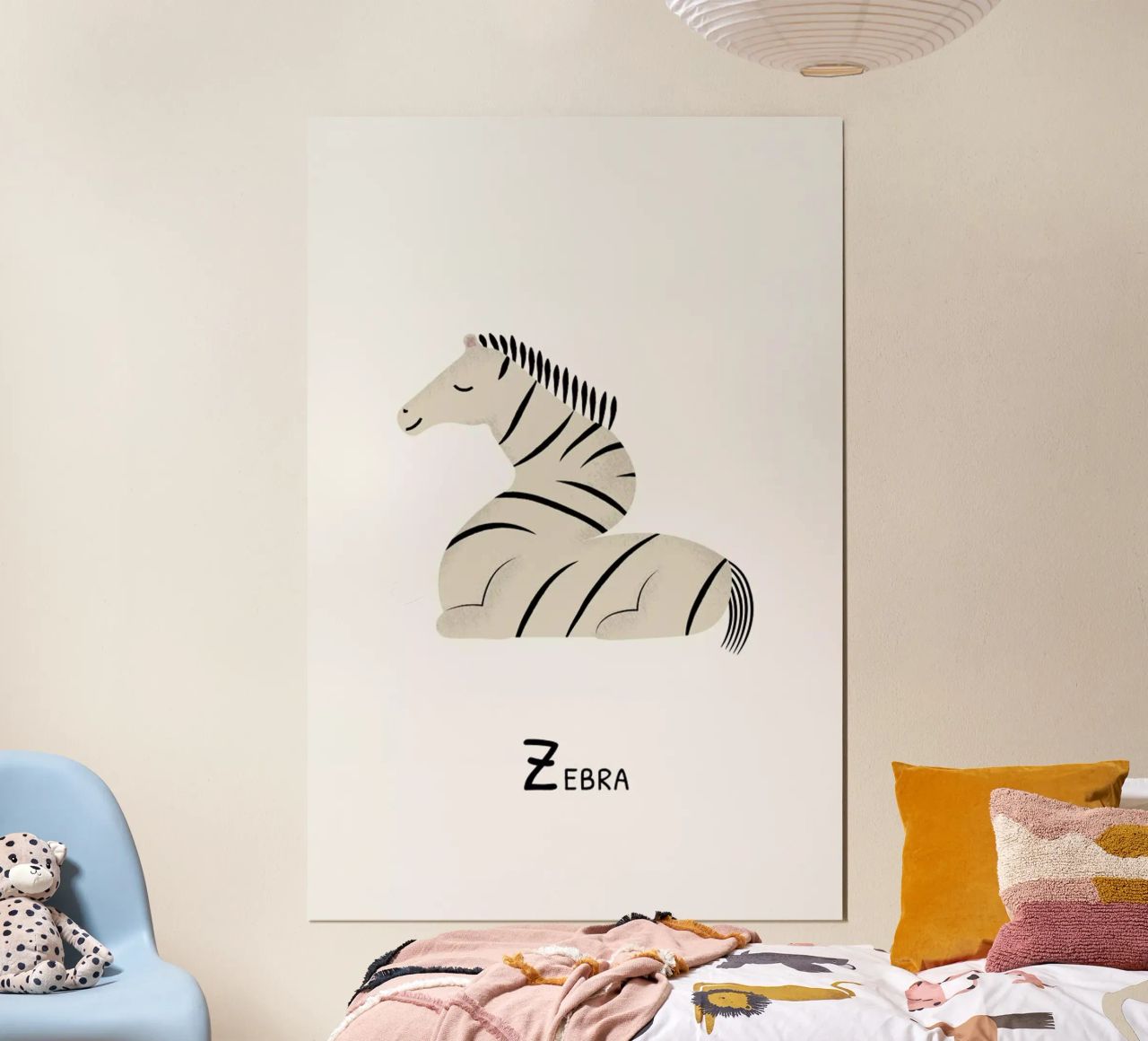 Z for Zebra poster da Little Flourishes