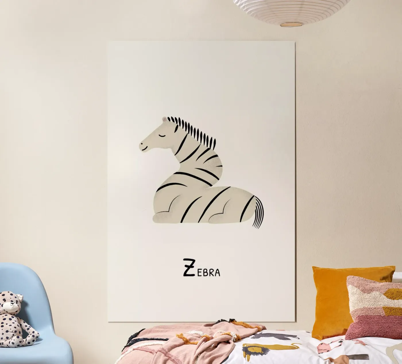 Z for Zebra poster da Little Flourishes