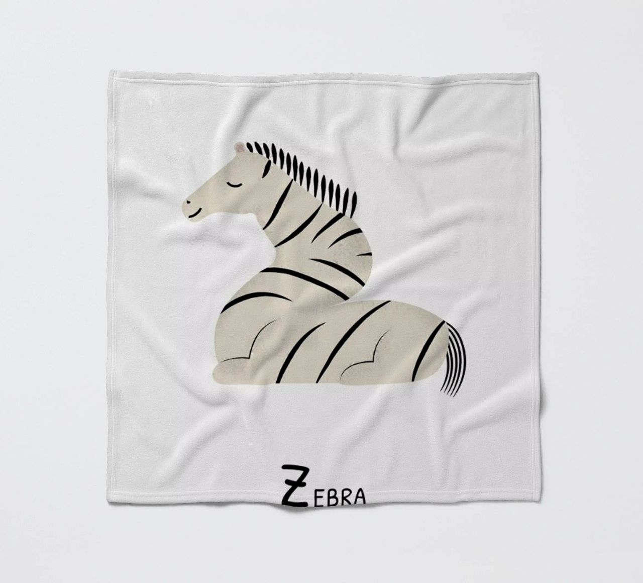 Z for Zebra coperta in pile da Little Flourishes