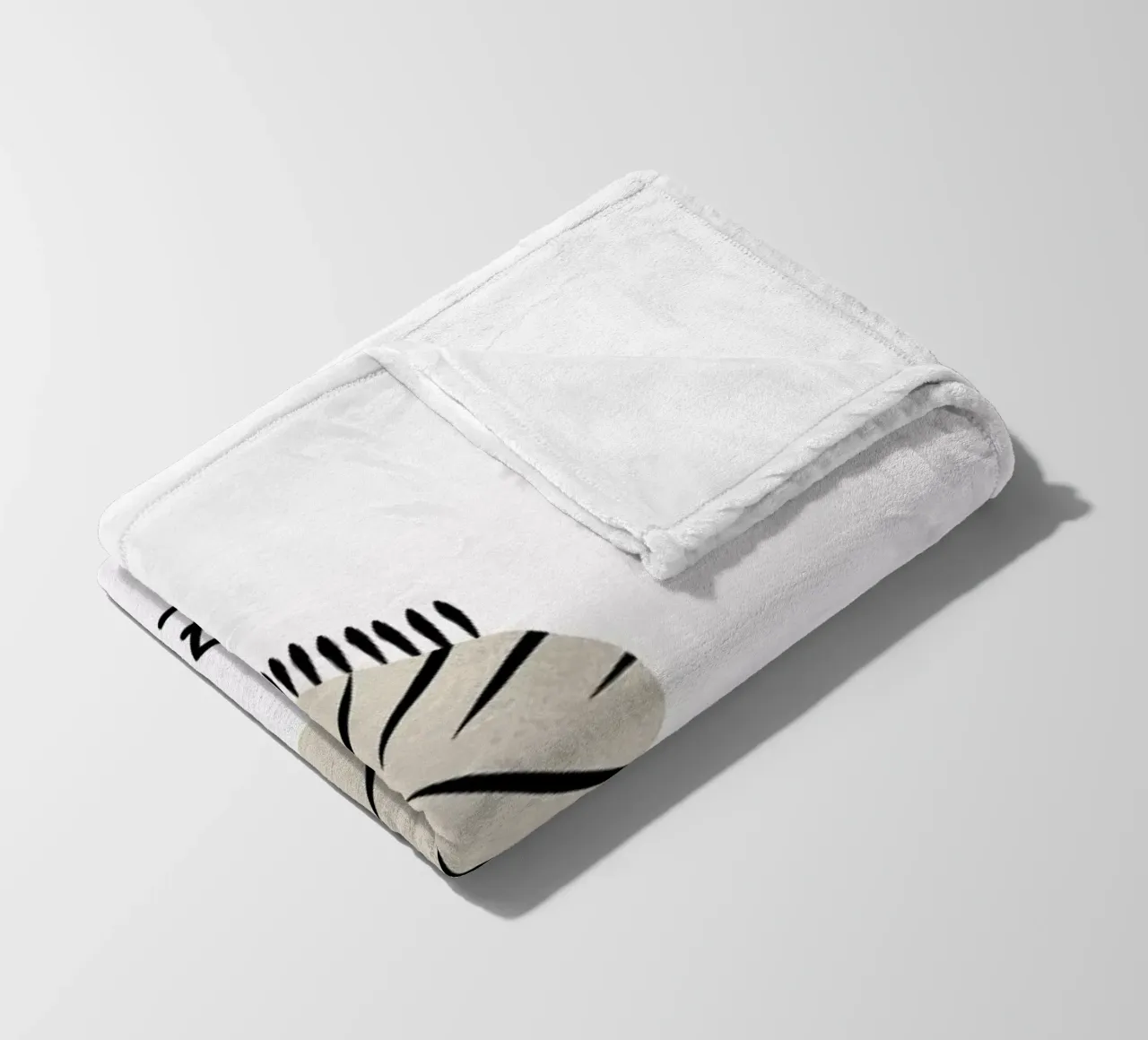 Z for Zebra fleece blanket by Little Flourishes