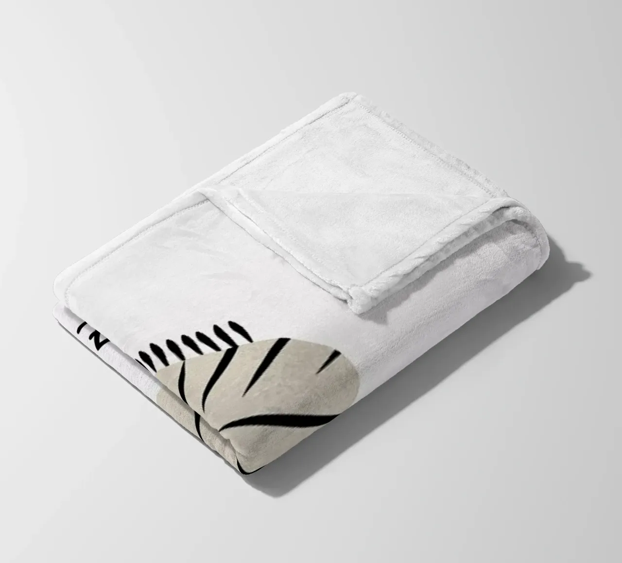 Z for Zebra fleece blanket by Little Flourishes