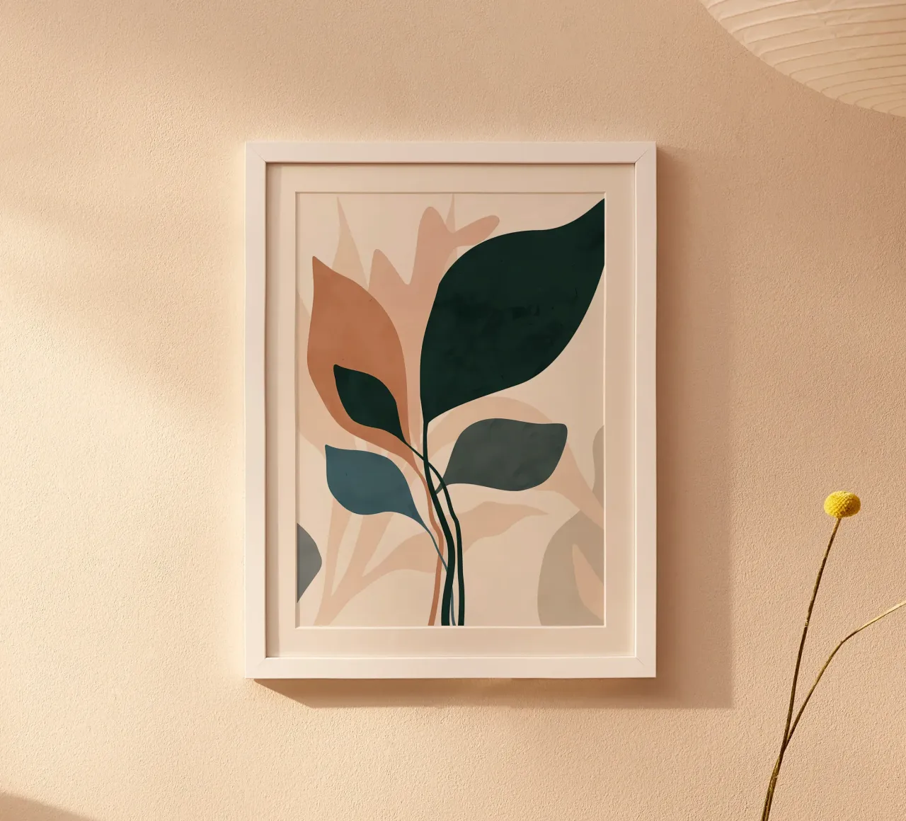 BOTANICA TROPICALE 67B poster con telaio in legno da Rebecca Clark Wyrick