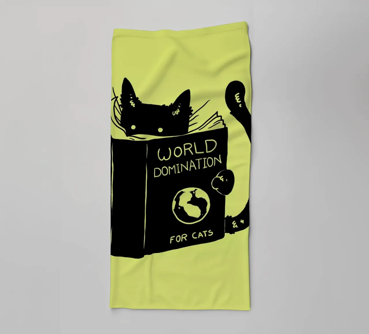 World Domination for Cats serviette de bain de Tobe Fonseca