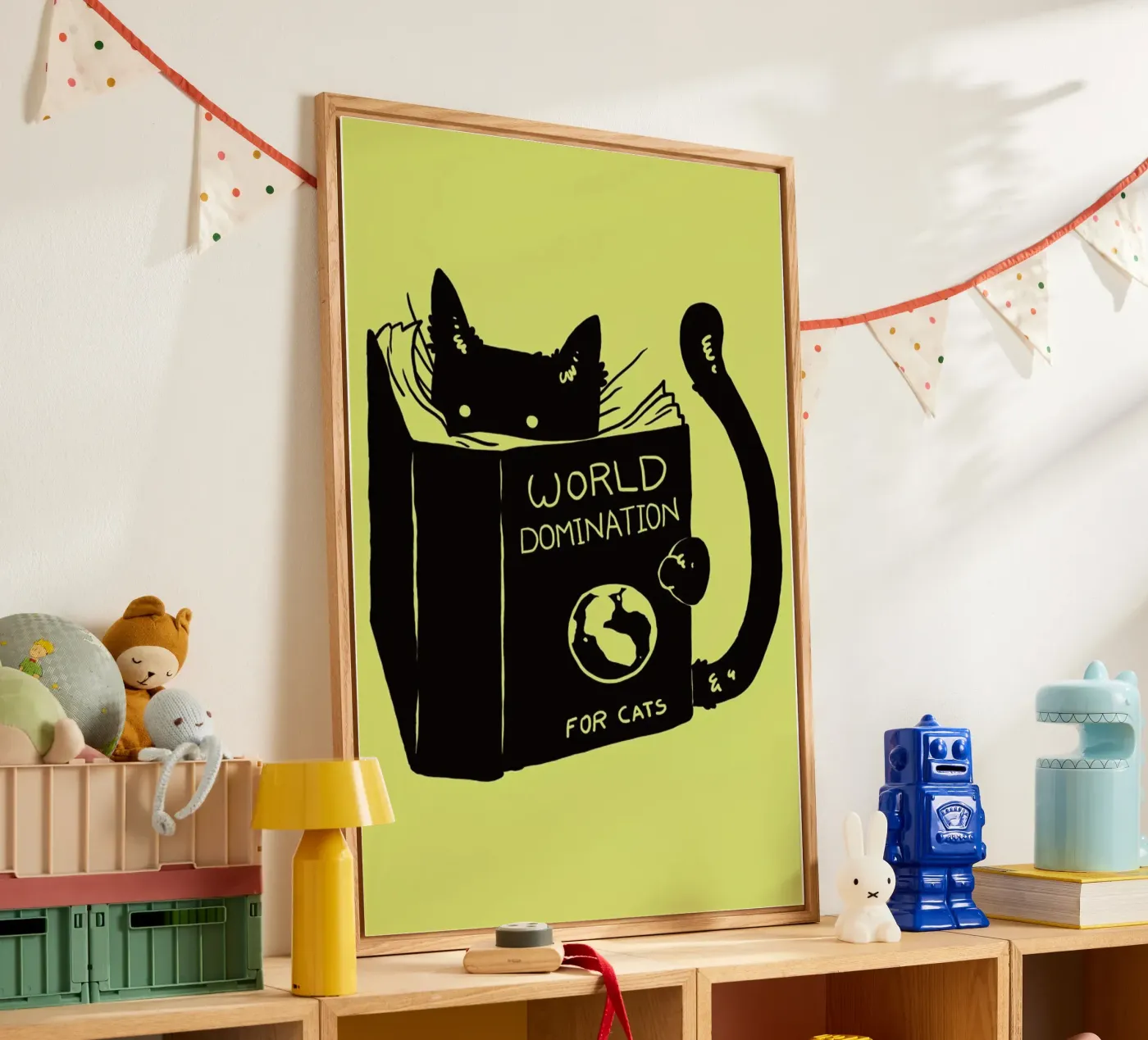 World Domination for Cats plexiglass da Tobe Fonseca