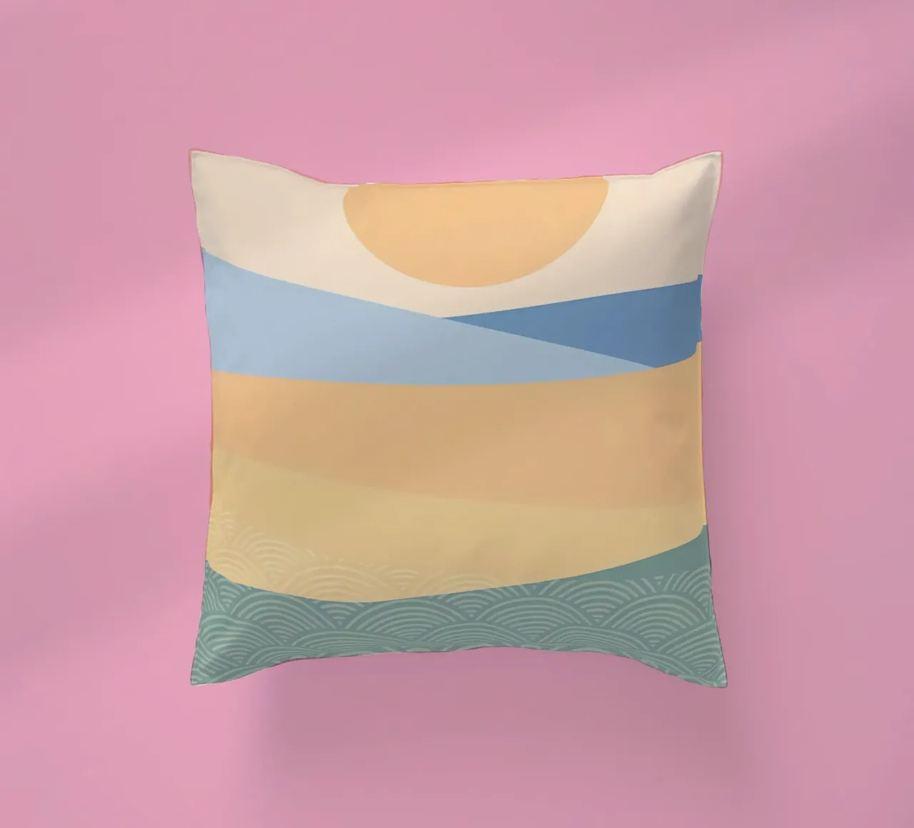 An Evening in Desert decorative cushion by James M Coyle